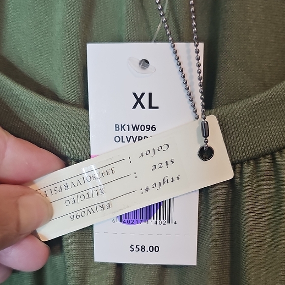 Cupio Olive Top with Black Embroidery - Picture 11 of 11